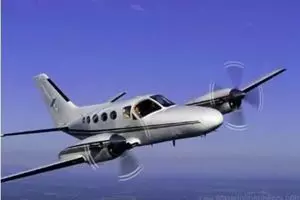Cessna 2 conquest en vol